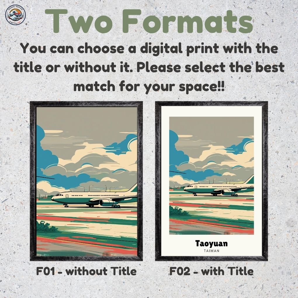 Taoyuan Airport Digital Art - Two Frame Types