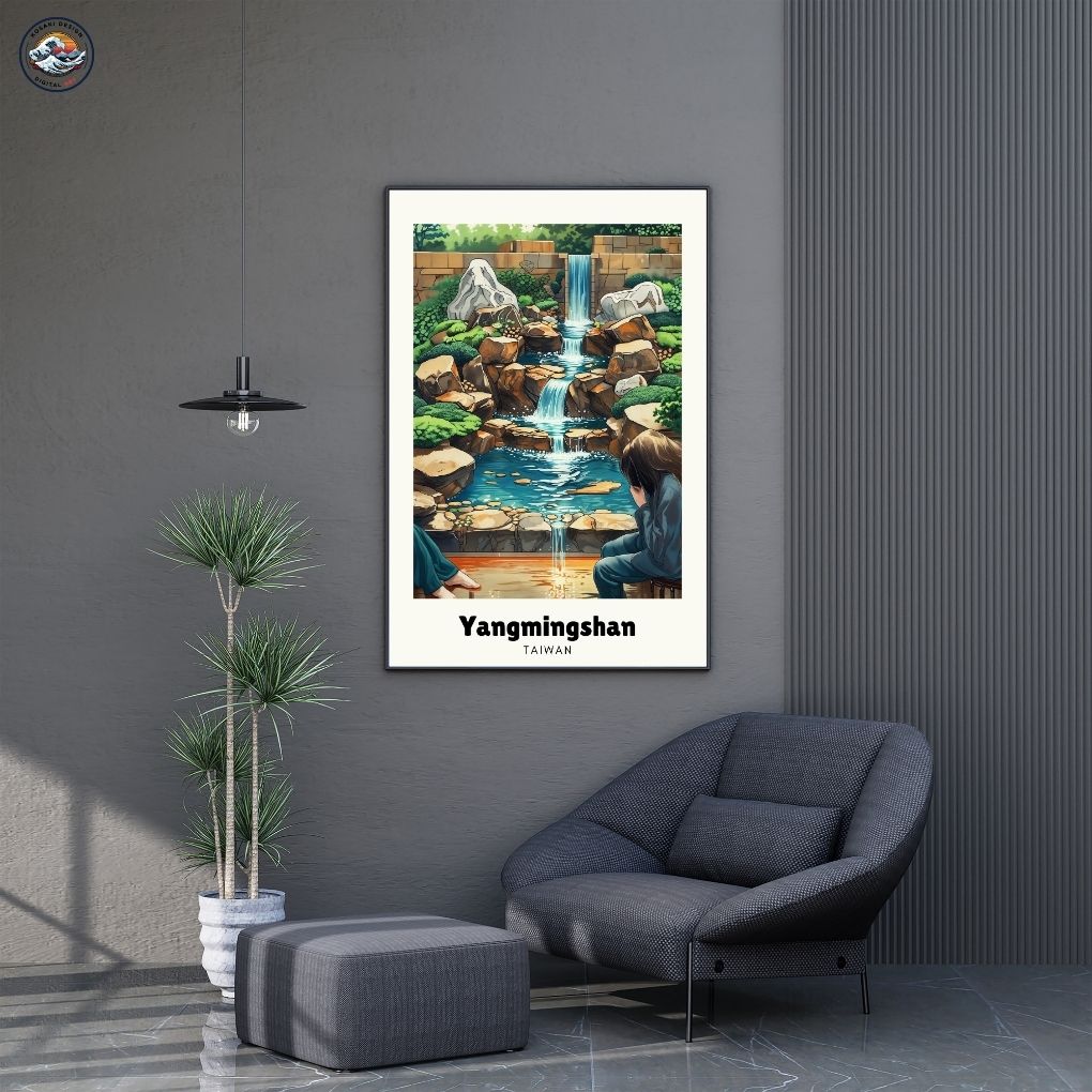 Yangmingshan Hot Springs Digital Art