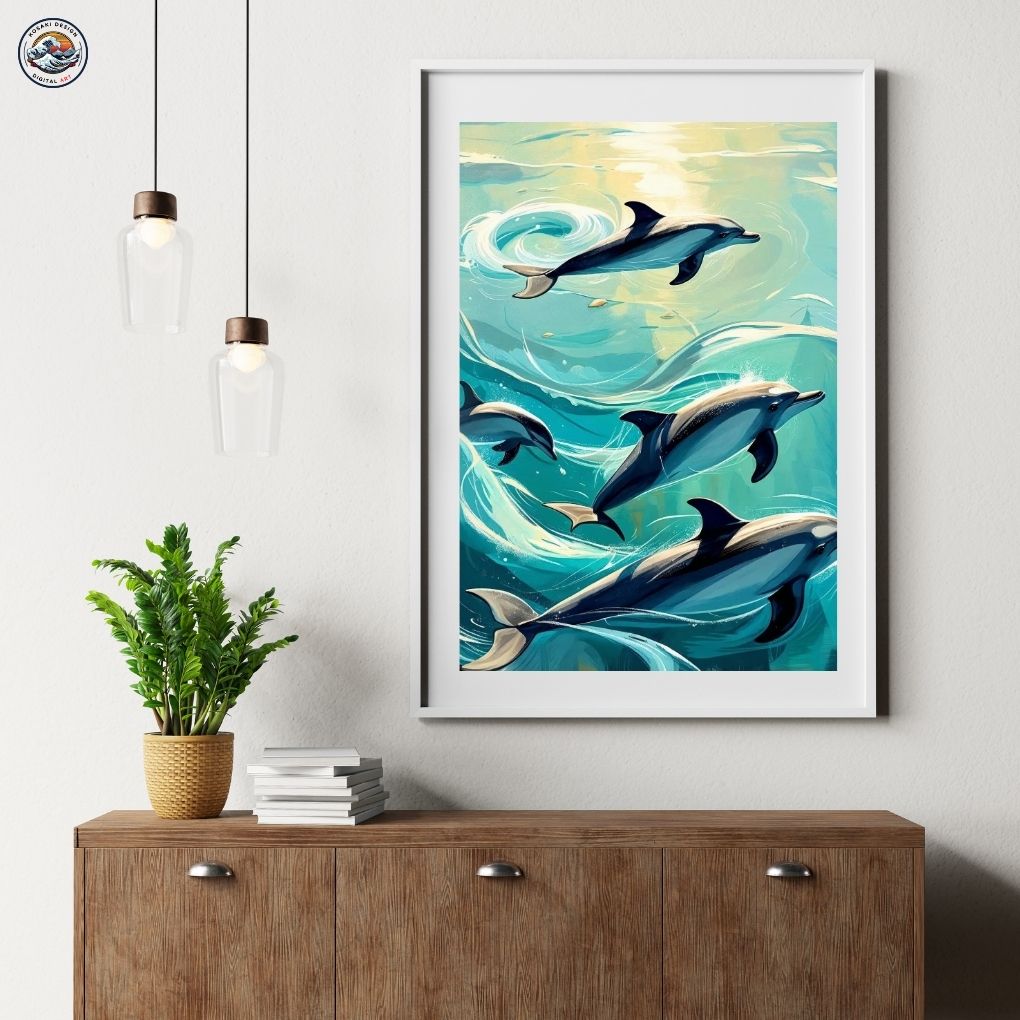Fernando de Noronha Dolphins Digital Art